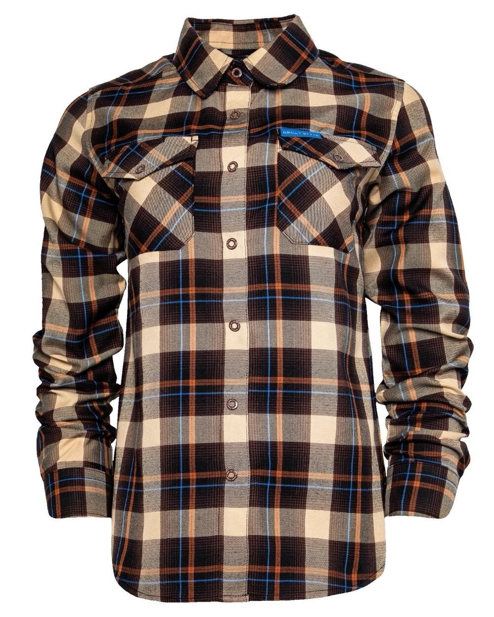 Dixxon Flannel Co. Women's Medium Brown Plaid Soft Snap Warfighter Grunt Style